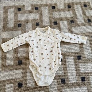 Konges Slojd Cream Floral Baby One-Piece